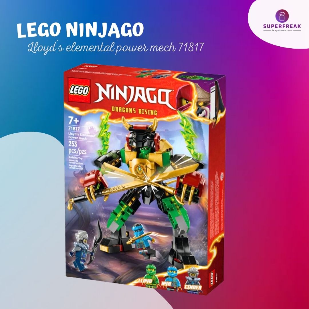 Lego Ninjago 71817 Lloyd´s Elemental Power Mech (253pzas) +7
