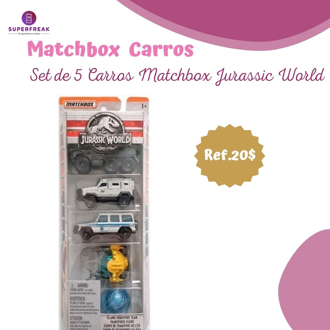 Matchbox Jurassic World 5 pack Cars