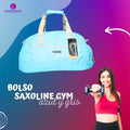 Bolso Saxolines de Gym Azul Cielo con Gris