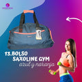 Bolso Saxolines de Gym Azul con Naranja