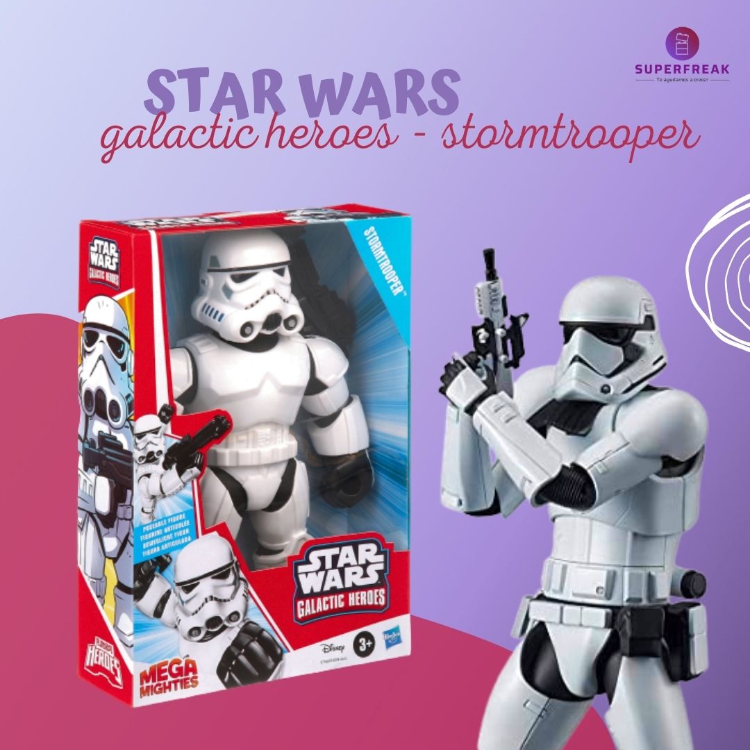 Figura Stormtrooper Star Wars Galatic Heroes +3 Hasbro