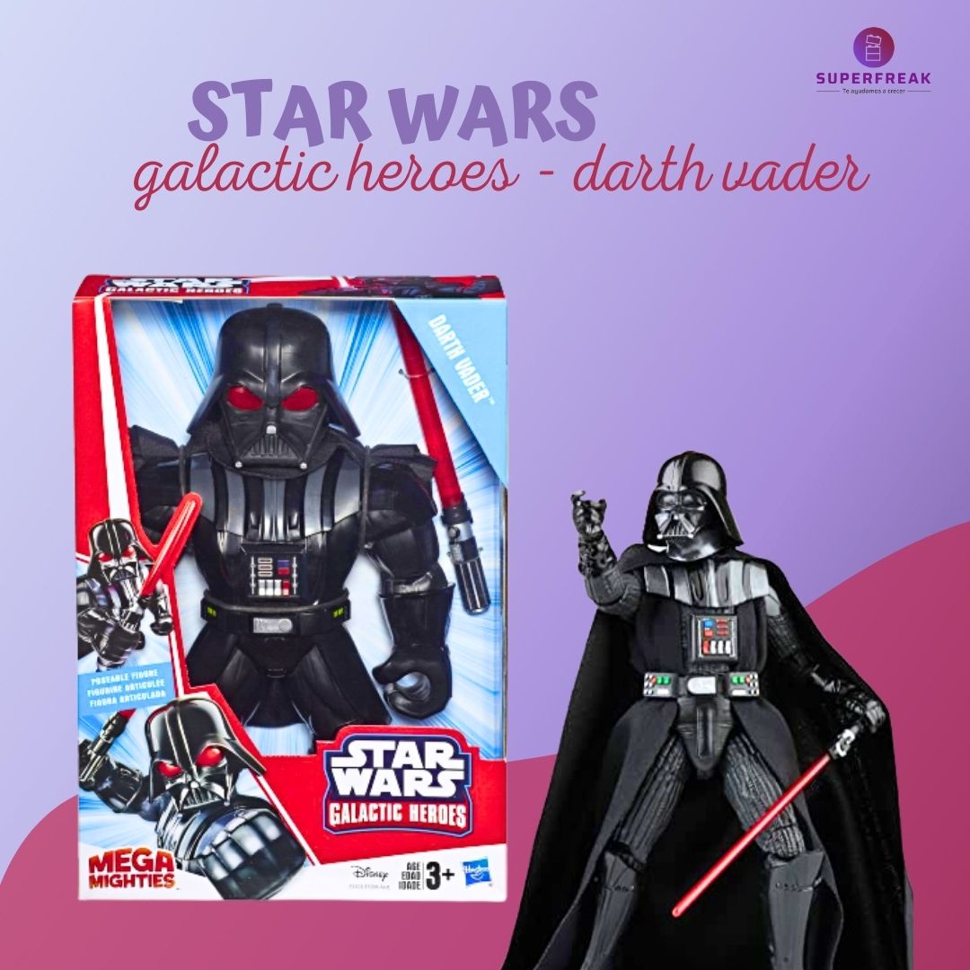 Figura Darth Vader Star Wars Galatic Heroes +3 Hasbro