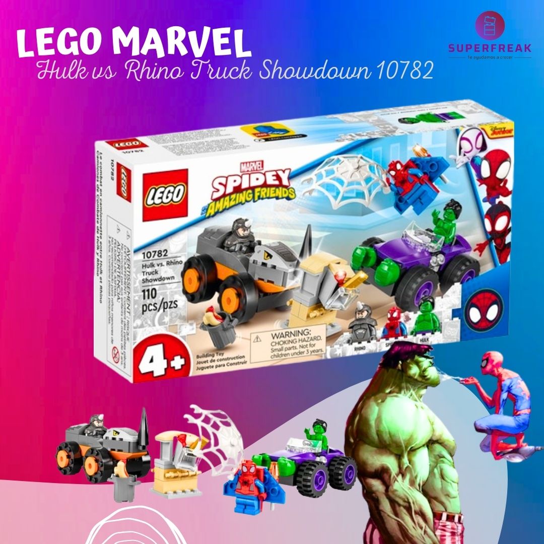 Lego 10782 Hulk vs Rhino Spidey Amazing Friends (110 pzas) Spiderman