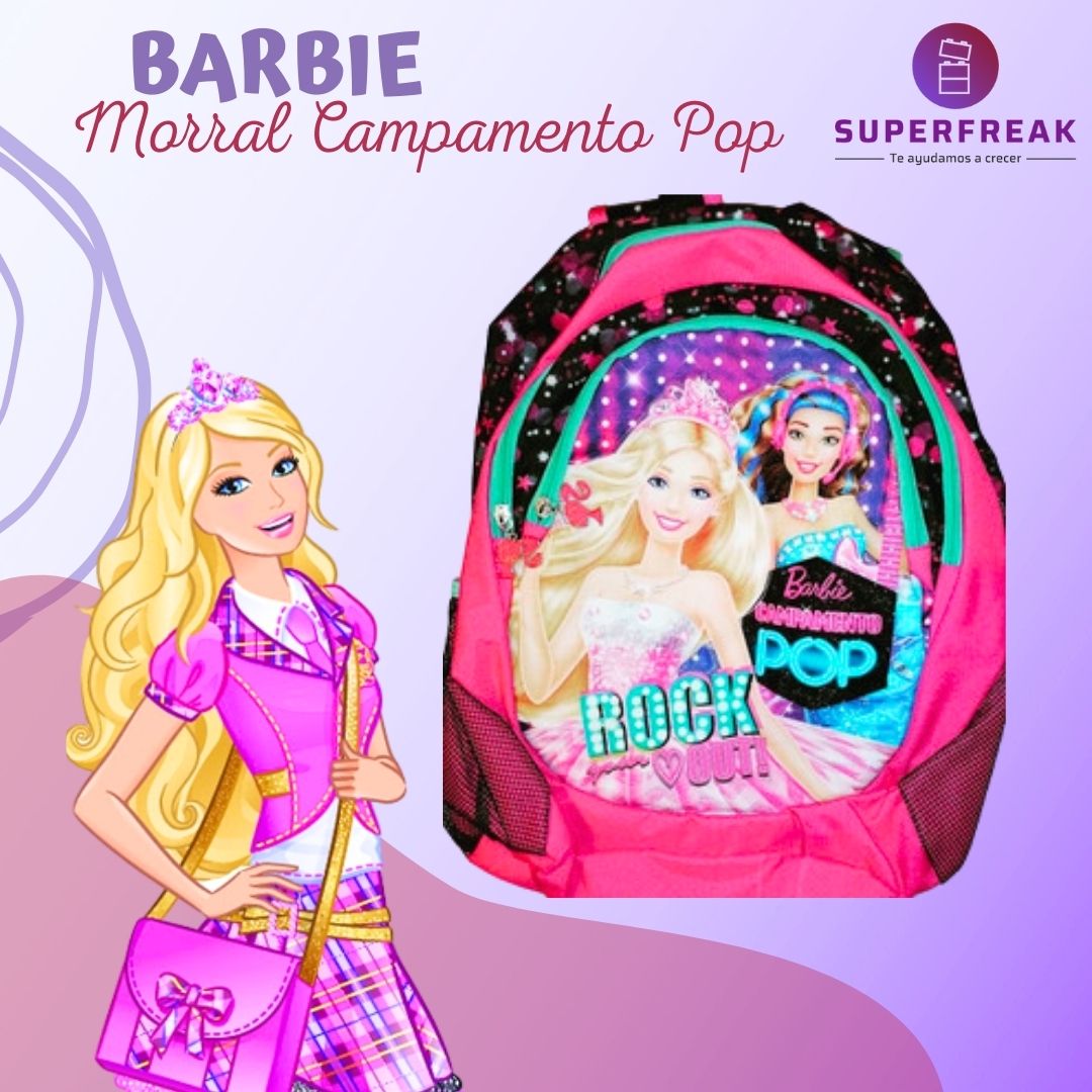 Morral Niña Barbie Campamento POP